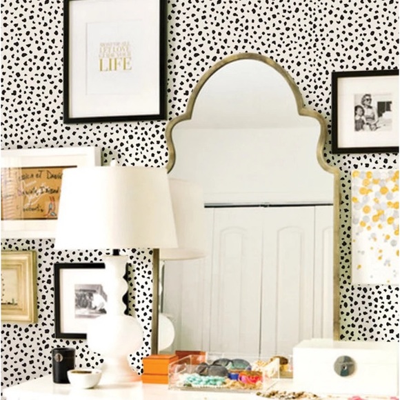 Opalhouse Wall Decor Opalhouse Speckled Dot Black White Peel Stick